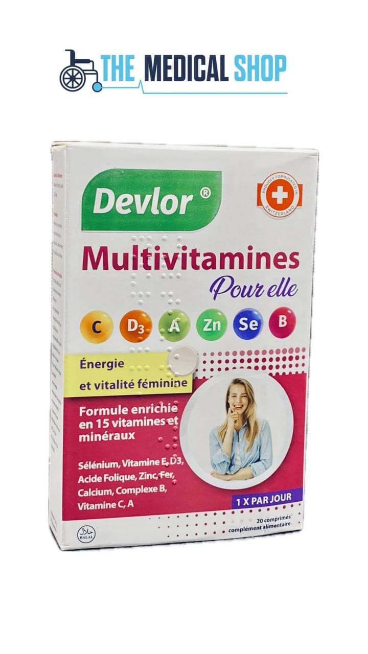 MULTIVITAMINE POUR ELLE 20 Comprimés DEVLOR